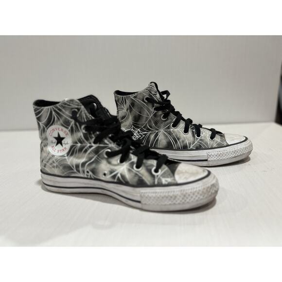 Converse hi-top Black Widow Spider Chuck Taylor Pro Unisex Size 5.5/7.5 Tie Dye - Picture 1 of 7